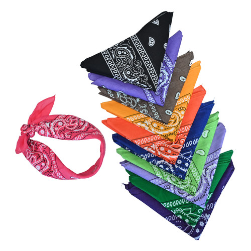 Bandana 100 cotton paisley - bandana,