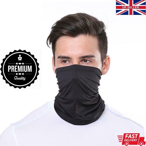 Black face covering mask - black,