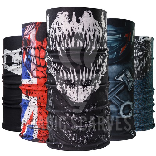 Men motor biker - balaclava, neck