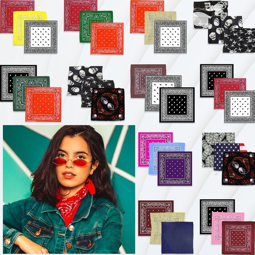 100 cotton paisley bandana - cotton,