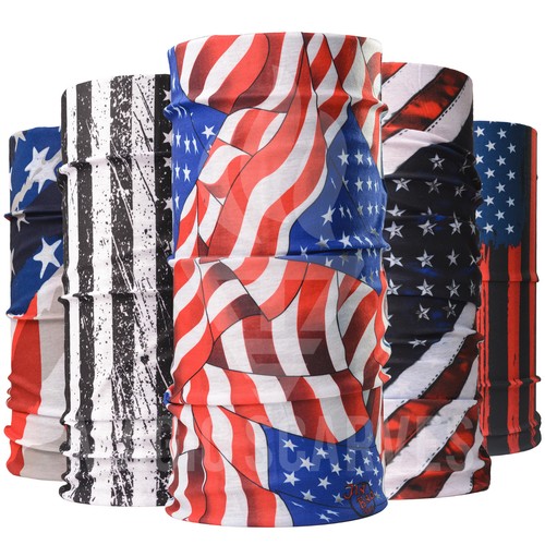 Usa flag snood - flag, cycling