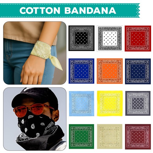 100 cotton bandana - 100%, 55cm